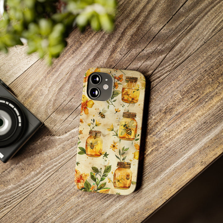 Slim Cute Phone Cases for Iphone | iPhone 15 Case | iPhone 15 Pro Max Case, Iphone 14, Iphone 14 Pro Max, Iphone 13, Honey Bees Yellow - Studio40ParkLane