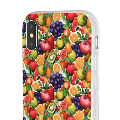 Cute Flexi Phone Cases, Summer Fruit Mix, Compatible with Samsung Galaxy S23, Samsung S22, Samsung S21, Samsung S20, Galaxy S20 Ultra