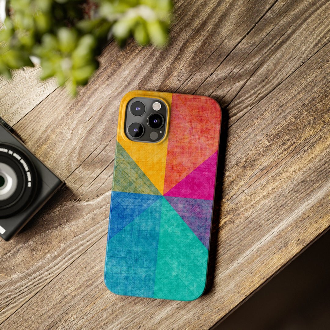 Slim Cute Phone Cases for Iphone | iPhone 15 Case | iPhone 15 Pro Max Case, Iphone 14, Iphone 14 Pro Max, Iphone 13, Abstract Colored Shapes - Studio40ParkLane