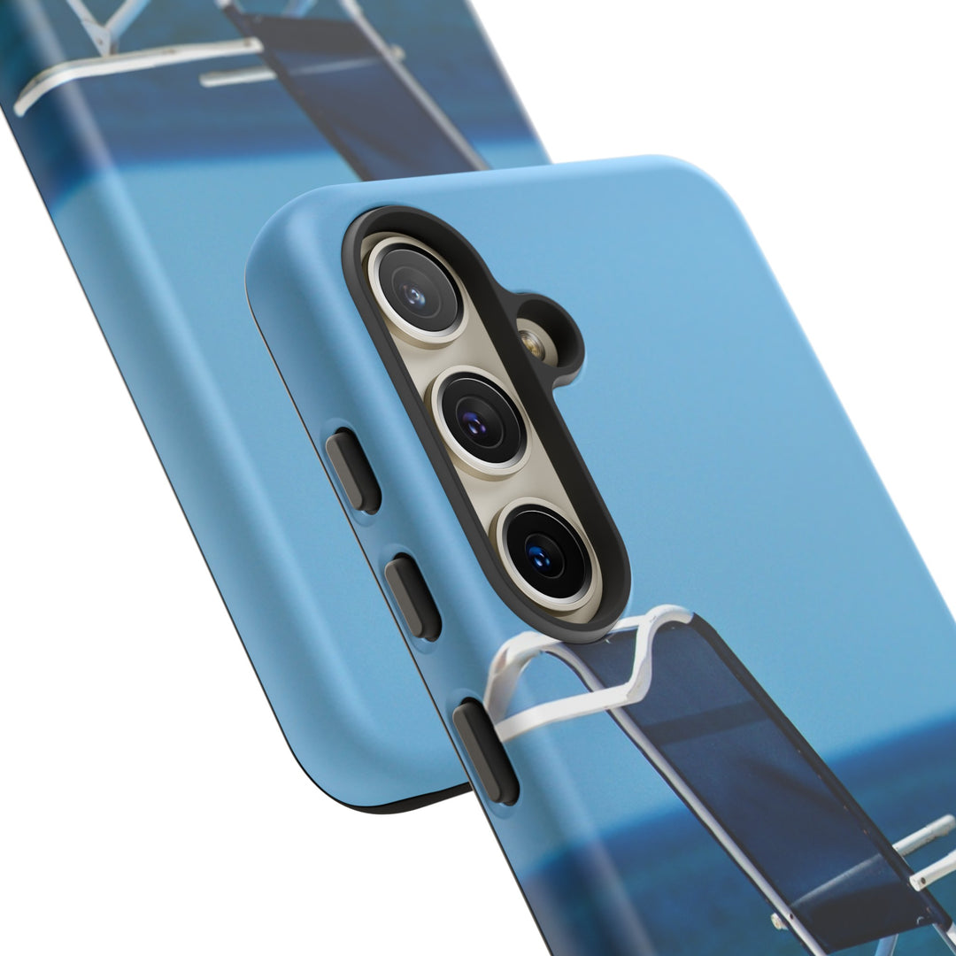 Cute Samsung Case | Cool Iphone Case | Summer Blue Beach Chair, Samsung S24, S23, S22, S21, IPhone 15 Case | Iphone 14 Case, Iphone 13 Case - Studio40ParkLane