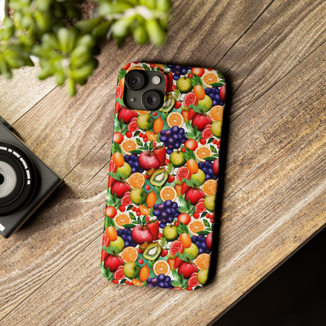 Slim Cute Phone Cases for Iphone | iPhone 15 Case | iPhone 15 Pro Max Case, Iphone 14, Iphone 14 Pro Max, Iphone 13, Summer Fruit Mix Selection - Studio40ParkLane