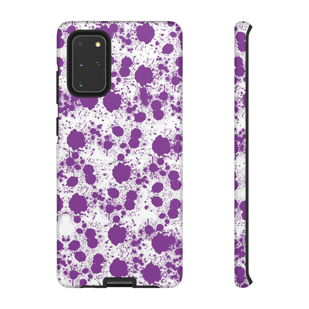 Cool Phone Case | Aesthetic Phone Case | Paint Splash Purple | For Samsung Galaxy S23, S22, S21, S20 | Luxury Double Layer | Cute - Studio40ParkLane