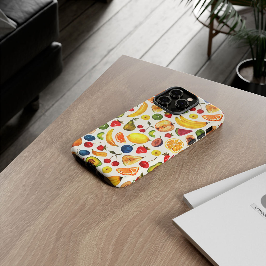 Impact Resistant, Mixed Fruits, Cute Phone Cases for Samsung S24, S23, S22, S21, IPhone 15 pro Iphone 14 pro Iphone 13 IPhone 12 Iphone 11 - Studio40ParkLane