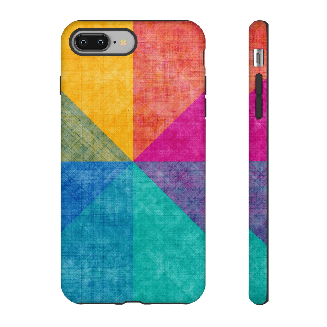 Impact Resistant, Colored Shapes, Cute Phone Cases for Samsung S24, S23, S22, S21, IPhone 15 pro Iphone 14 pro Iphone 13 IPhone 12 Iphone 11 - Studio40ParkLane