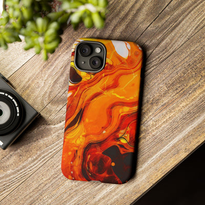 Impact Resistant, Fall Colors Marble, Cute Phone Cases for Samsung S24, S23, S22, S21, IPhone 15 pro Iphone 14 pro Iphone 13 IPhone 12 Iphone 11