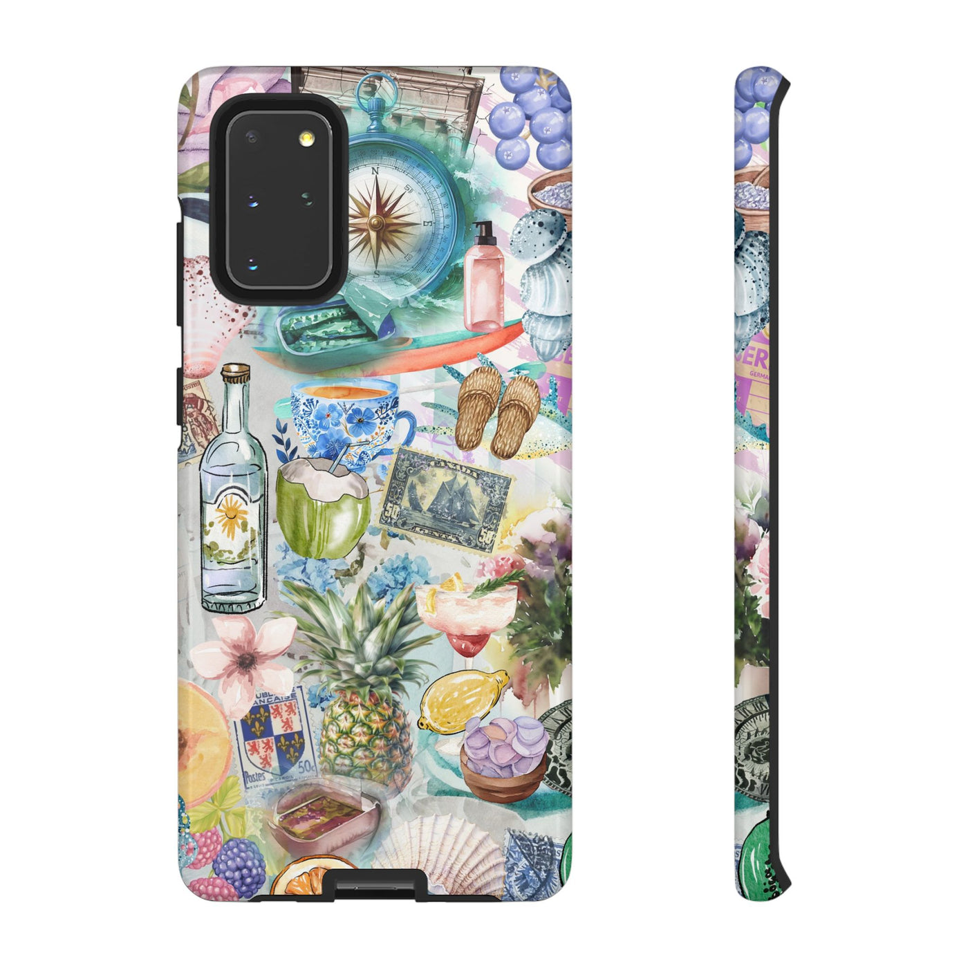 Impact Resistant, Travel Coquette Collage, Cute Phone Cases for Samsung S24, S23, S22, S21, IPhone 15 pro Iphone 14 pro Iphone 13 IPhone 12 Iphone 11