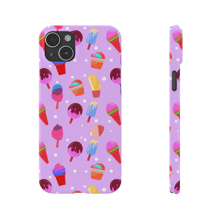 Slim Cute Phone Cases for Iphone - | iPhone 15 Case | iPhone 15 Pro Max Case, Iphone 14 Case, Iphone 14 Pro Max, Iphone 13, Summer Ice - cream Pink - Studio40ParkLane