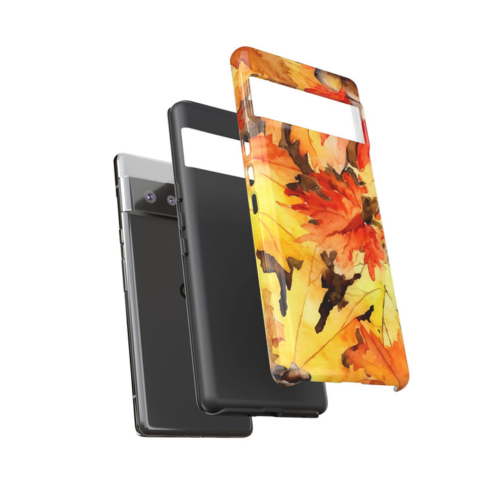 Impact Resistant, Fall Leaves, Cute Phone Cases for Samsung S24, S23, S22, S21, IPhone 15 pro Iphone 14 pro Iphone 13 IPhone 12 Iphone 11 - Studio40ParkLane