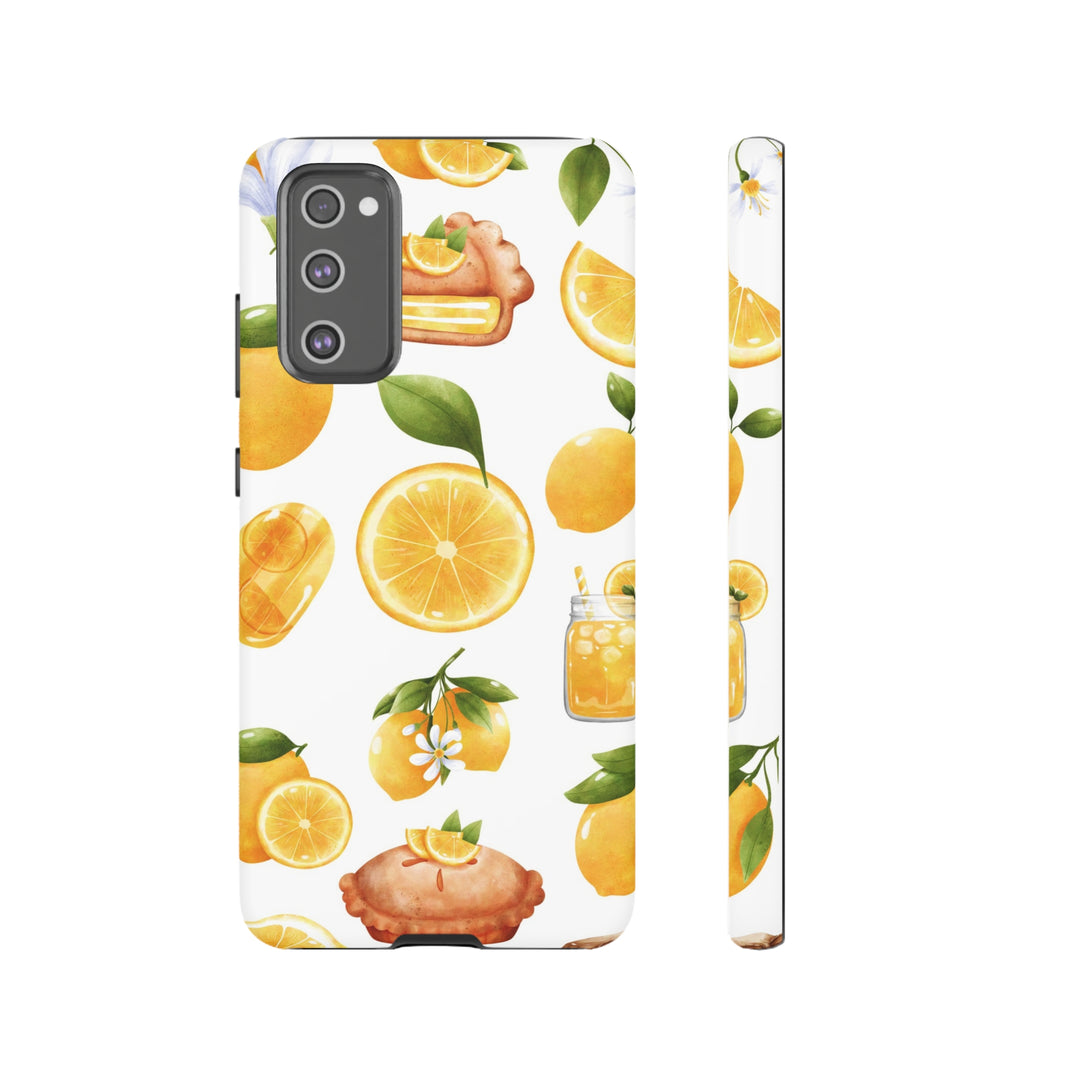Cute Samsung Phone Case | Aesthetic Samsung Phone Case | Galaxy S23, S22, S21, S20 | Summer Fruit Lemons, Protective Phone Case - Studio40ParkLane