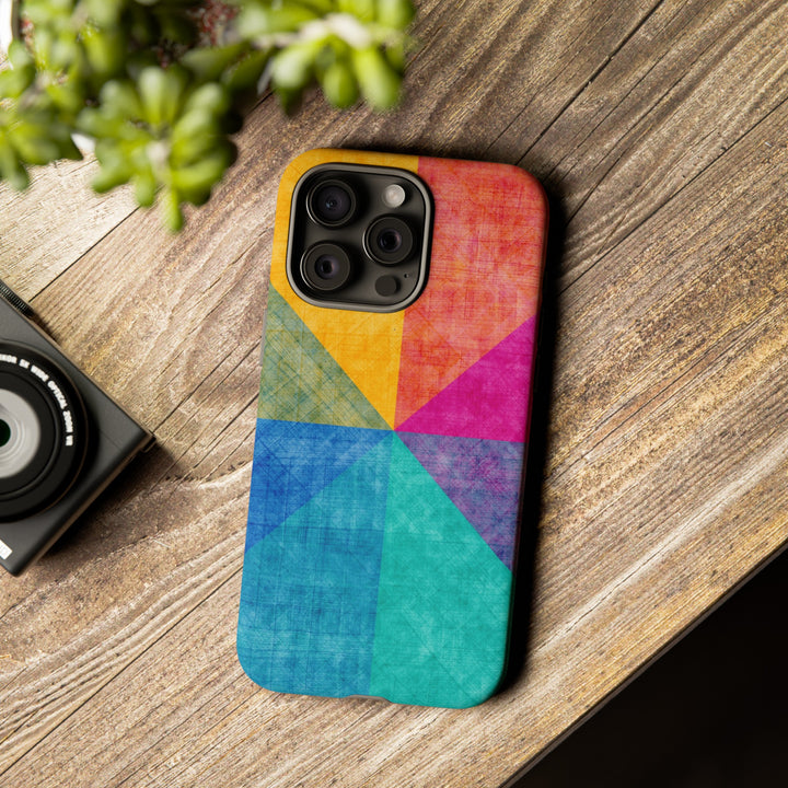 Impact Resistant, Colored Shapes, Cute Phone Cases for Samsung S24, S23, S22, S21, IPhone 15 pro Iphone 14 pro Iphone 13 IPhone 12 Iphone 11 - Studio40ParkLane