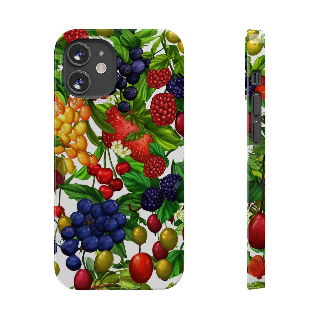 Slim Cute Phone Cases for Iphone - | iPhone 15 Case | iPhone 15 Pro Max Case, Iphone 14 Case, Iphone 14 Pro Max, Iphone 13, Summer Mixed Fruit - Studio40ParkLane
