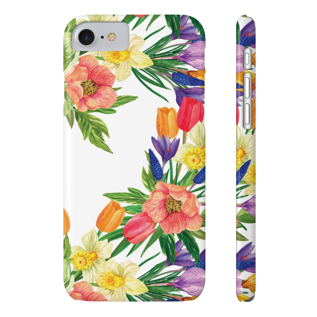 Slim Spring Flowers Gift for Her Cute Phone Cases for Iphone 16 Pro Max | iPhone 15 Case | iPhone 15 Pro Max Case, Iphone 14, 13, 12, 11, 10, 8, 7 - Studio40ParkLane