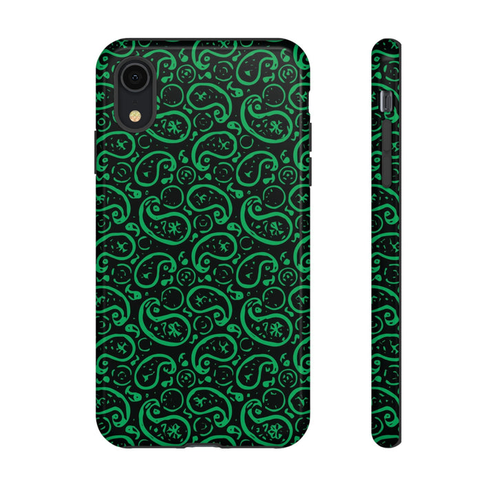 Cute IPhone Case | iPhone 15 Case | iPhone 15 Pro Max Case, Iphone 14 Case, Iphone 14 Pro Max Case IPhone Case for Art Lovers, Paisley Green - Studio40ParkLane