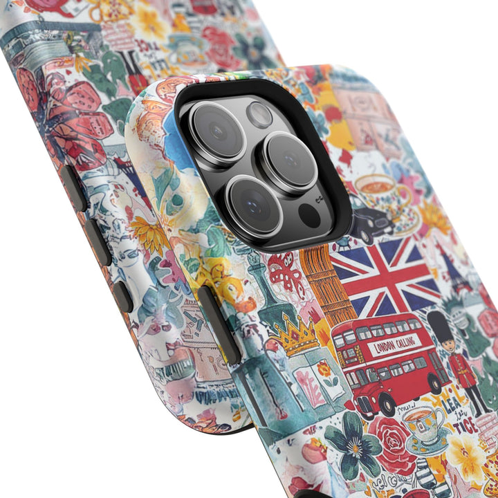 London England Coquette Collage Tough Magsafe Cute Phone Cases for Iphone | iPhone 17 Pro Max Case, Iphone 16, Iphone 15 14 13 12 11 10 9 - Studio40ParkLane