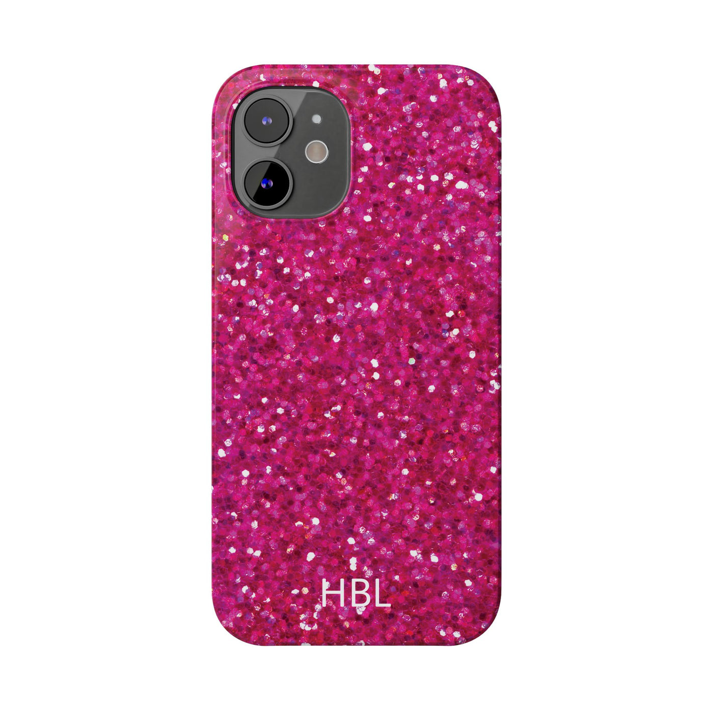 Slim Personalized Muted Pink Faux Play on Glitter Effect Cute Phone Cases for Iphone 16 Pro Max | iPhone 15 Case | iPhone 15 Pro Max Case, Iphone 14, Iphone 14 Pro Max, Iphone 13 12 11 8 7