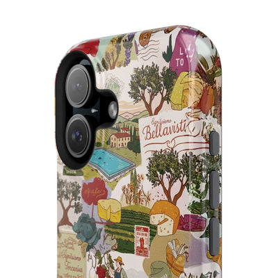 Italy Tuscany Coquette Collage Tough Magsafe Cute Phone Cases for Iphone | iPhone 17 Pro Max Case, Iphone 16, Iphone 15 14 13 12 11 10 9 - Studio40ParkLane