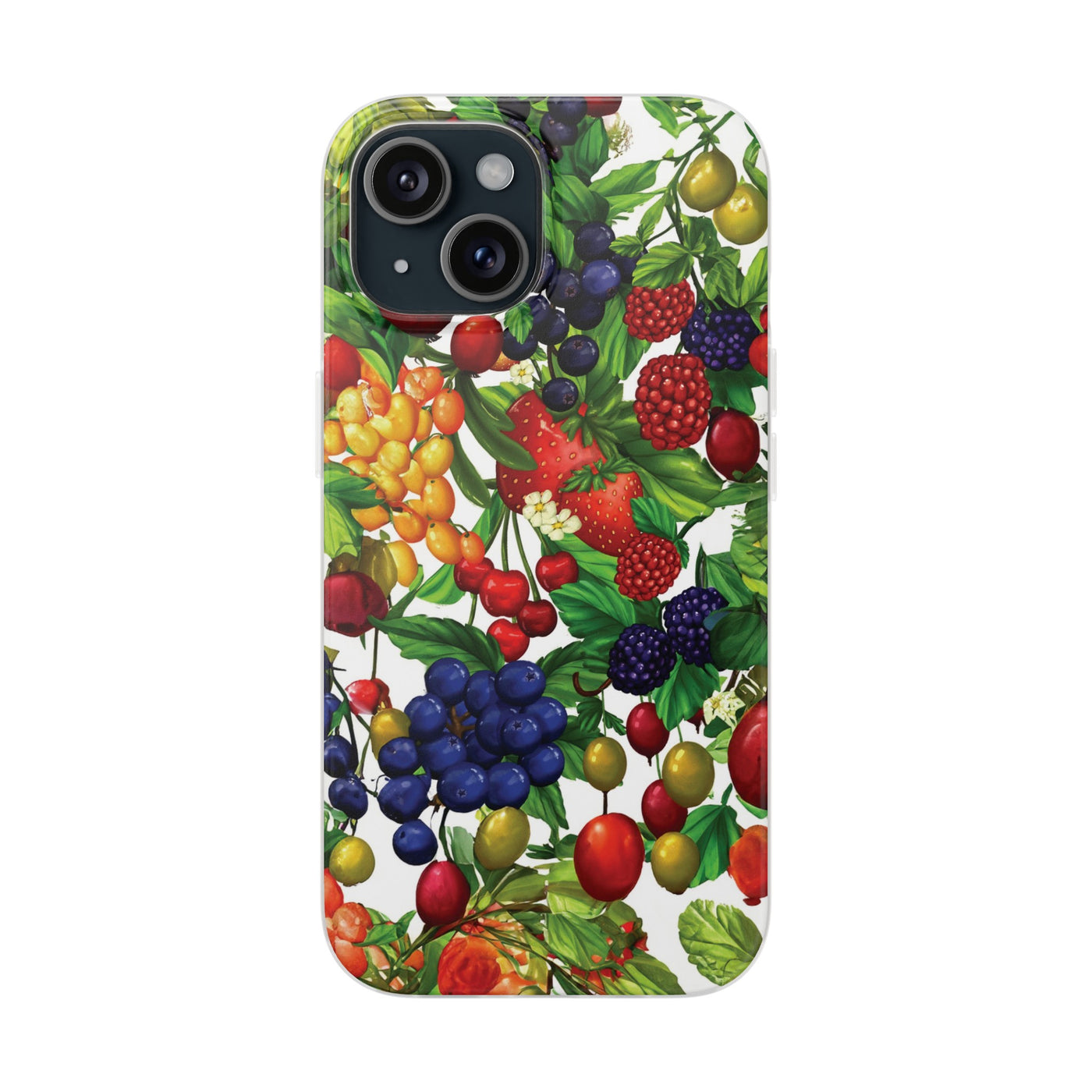 Cute Flexi Phone Cases, For Samsung Galaxy and Iphone, Summer Mixed Fruit, Galaxy S23 Phone Case, Samsung S22 Case, Samsung S21, Iphone 15, Iphone 14, Iphone 13