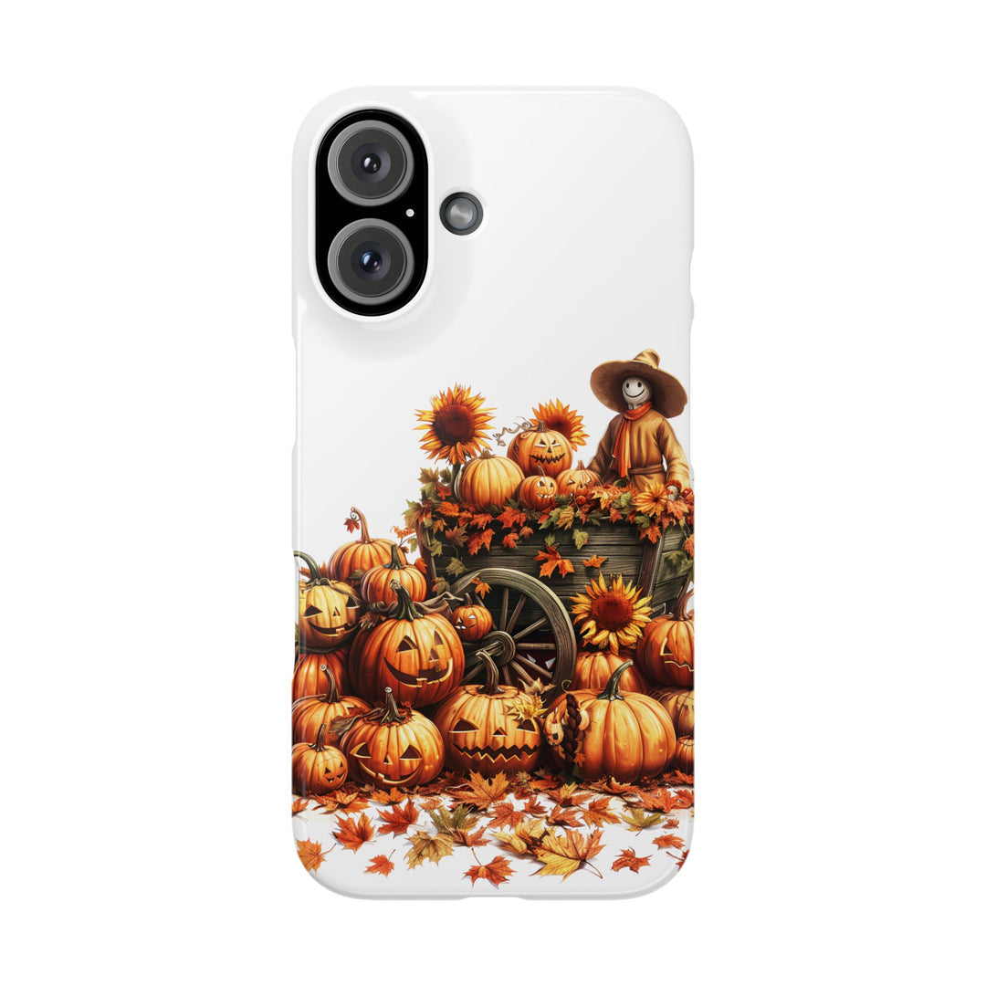 Slim Fall Leaves Scarecrow Slim Cute Phone Cases for Iphone | iPhone 15 Case | iPhone 15 Pro Max Case, Iphone 14, Iphone 14 Pro Max, Iphone 13 - Studio40ParkLane