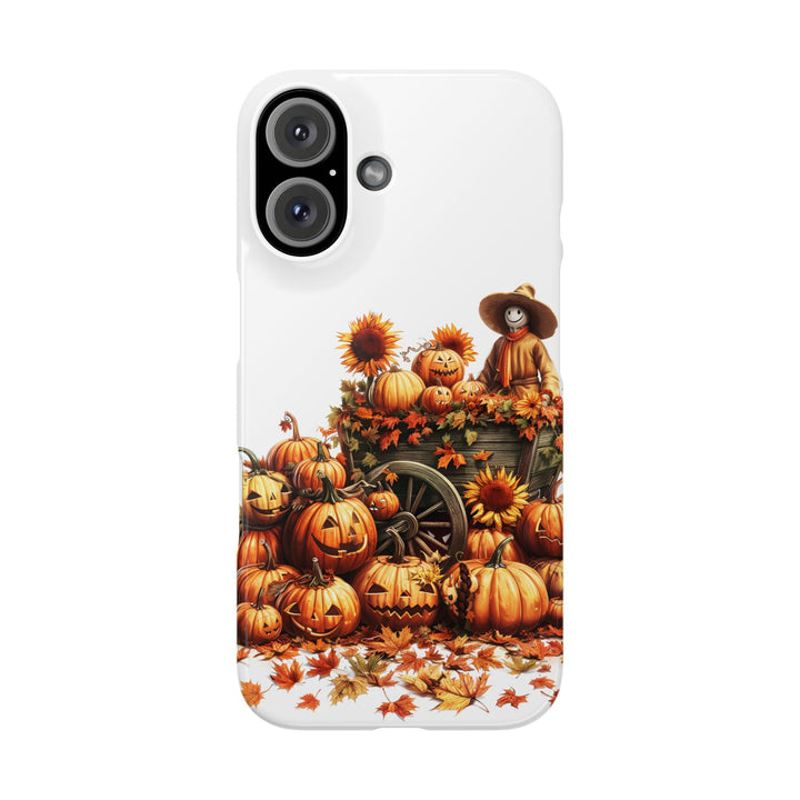Slim Fall Leaves Scarecrow Slim Cute Phone Cases for Iphone | iPhone 15 Case | iPhone 15 Pro Max Case, Iphone 14, Iphone 14 Pro Max, Iphone 13 - Studio40ParkLane