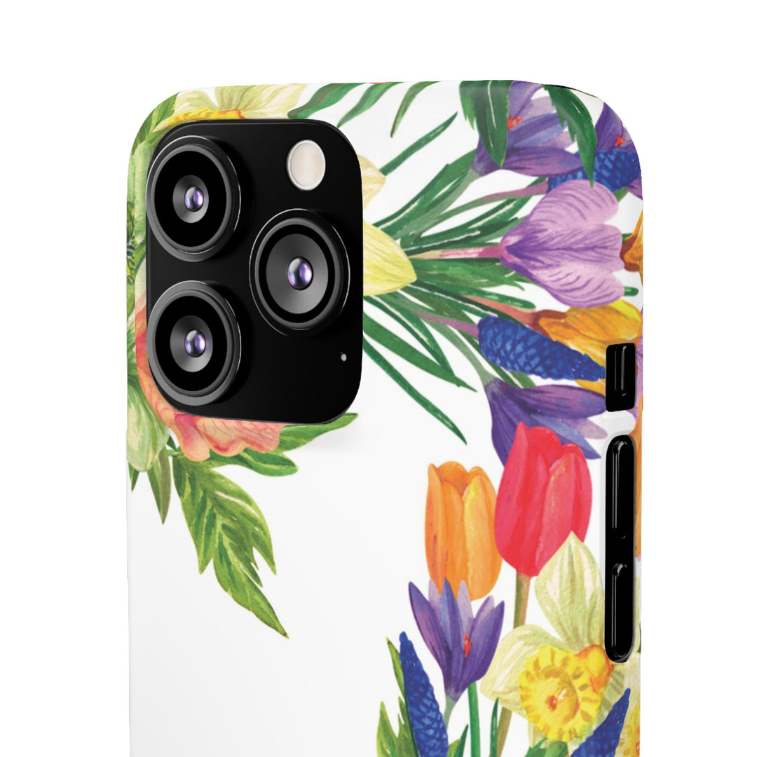 Sleek Snap Spring Summer Flowers Cute Phone Case for iPhone 16 15 14 13 12 11 X Xs Max Xr Pro Plus Samsung Galaxy S24 S23 S22 S21 S20 Ultra