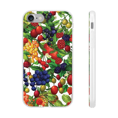 Cute Flexi Phone Cases, For Samsung Galaxy and Iphone, Summer Mixed Fruit, Galaxy S23 Phone Case, Samsung S22 Case, Samsung S21, Iphone 15, Iphone 14, Iphone 13