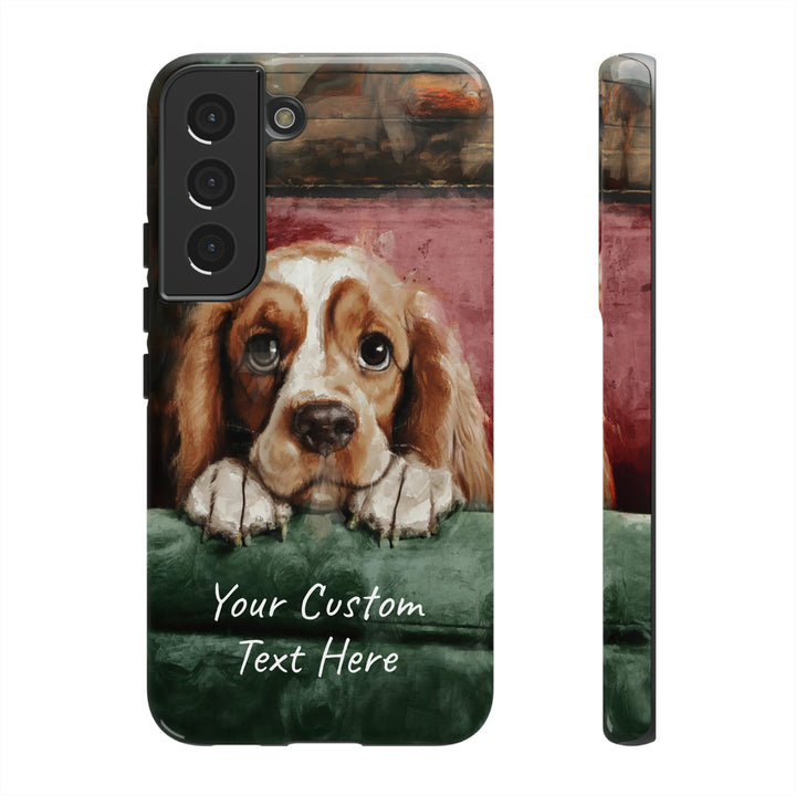 Personalize this Cute Samsung Phone Case | Cocker Spaniel Dog Samsung Phone Case | Galaxy S23, S22, S21, S20 | Customized Samsung Case - Studio40ParkLane