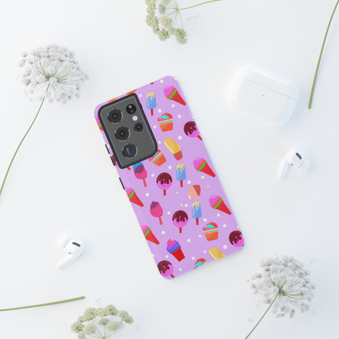 Cute Samsung Case | Cool Iphone Case | Summer Pink Ice - Cream, Samsung S24, S23, S22, S21, IPhone 15 Case | Iphone 14 Case, Iphone 13 Case - Studio40ParkLane