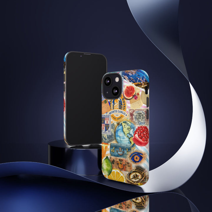 Cute European Summer Collage Phone Case, for IPhone 16 Case | Iphone 15, Iphone 14, IPhone 13 Case, 11 8 7, Samsung Galaxy S24, S23, S22, S21 Extra Protective - Studio40ParkLane
