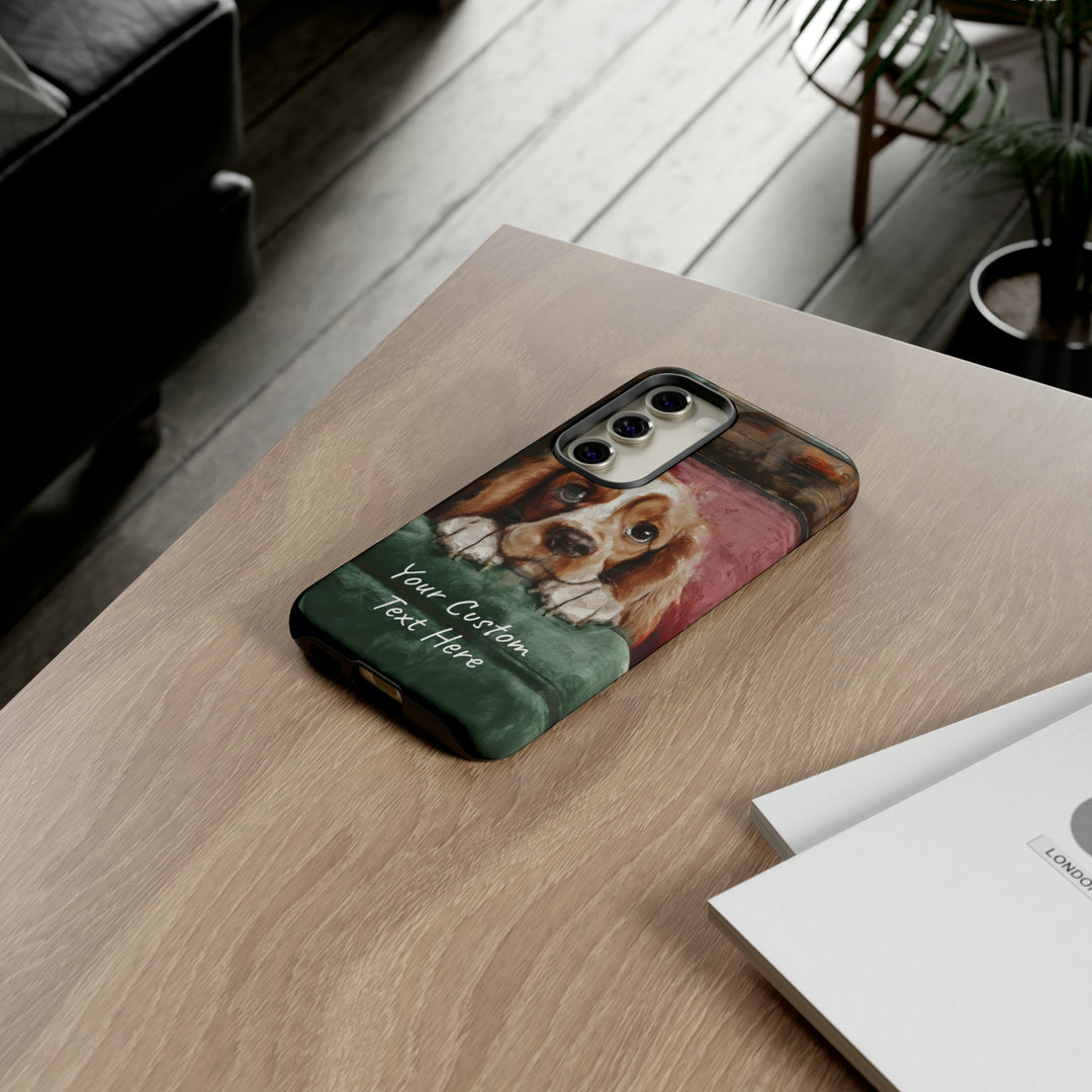 Personalize this Cute Samsung Phone Case | Cocker Spaniel Dog Samsung Phone Case | Galaxy S23, S22, S21, S20 | Customized Samsung Case - Studio40ParkLane