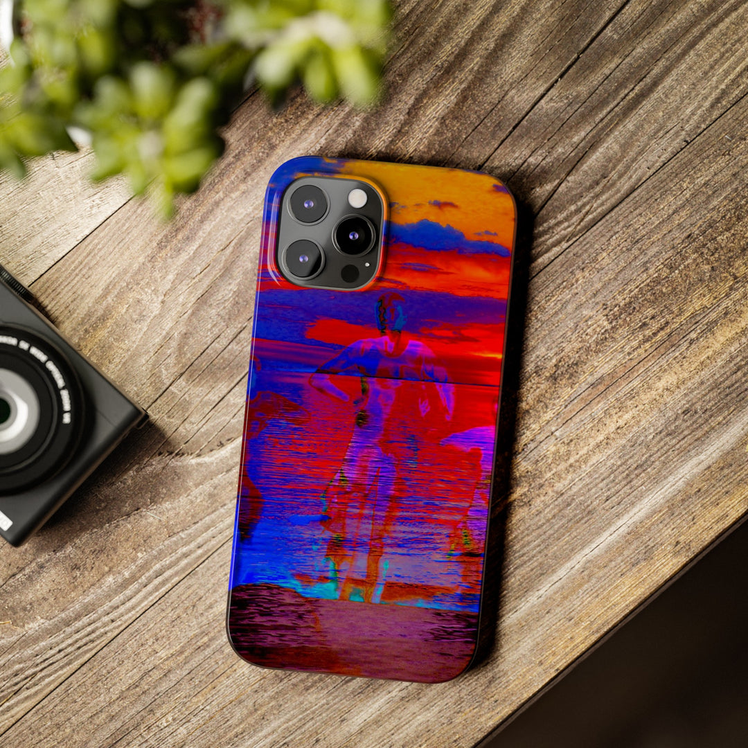 Slim Cute Phone Cases for Iphone | iPhone 15 Case | iPhone 15 Pro Max, Iphone 14 Case, Iphone 14 Pro Max, Iphone 13, Red Blue Sunset - Studio40ParkLane