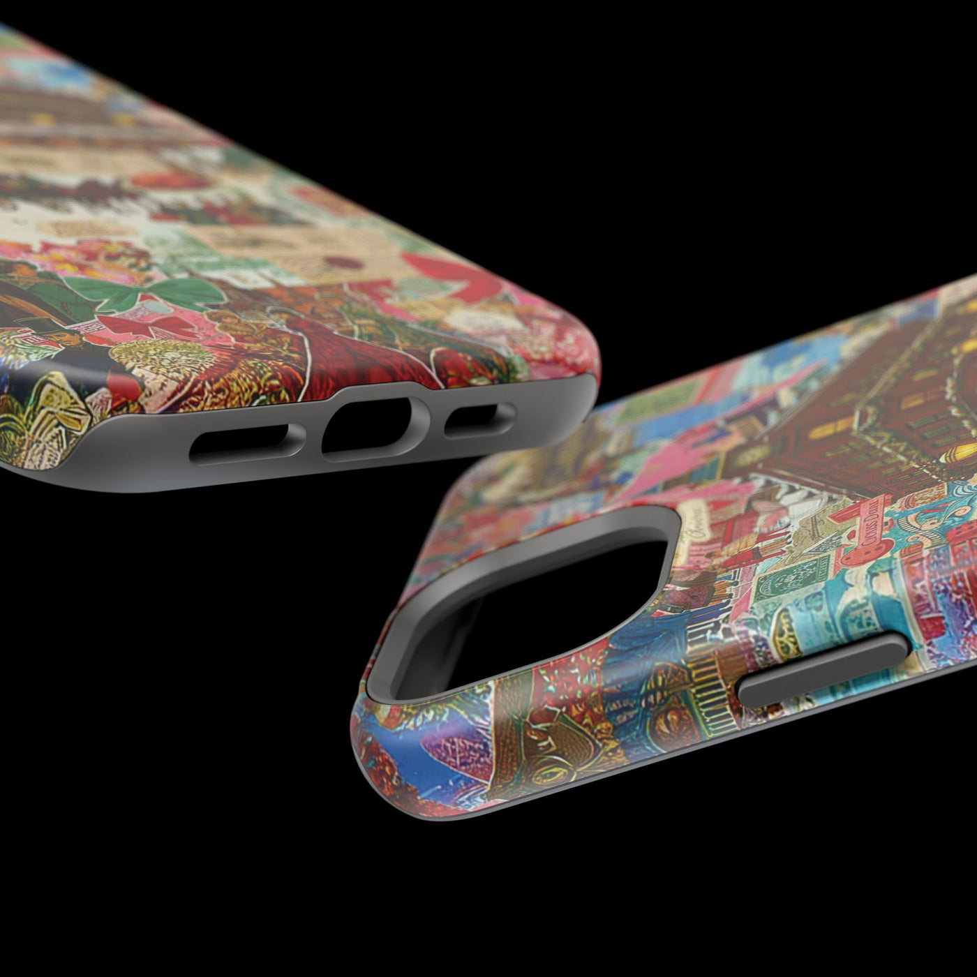 Aesthetic Tough Magsafe London Coquette Collage Phone Case - For iPhone 17 Pro Max iPhone 16 Pro iPhone 15 Iphone 14 Plus 13 Pro 12 11 10 - Studio40ParkLane