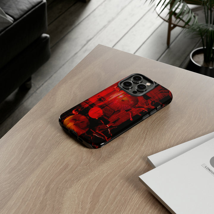 Cute IPhone Case | iPhone 15 Case | iPhone 15 Pro Max Case, Iphone 14 Case, Iphone 14 Pro Max Case IPhone Case for Art Lovers, Sunset Dance Red - Studio40ParkLane