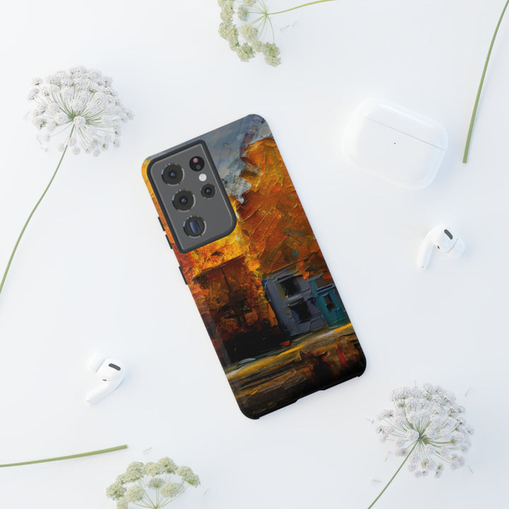 Impact Resistant, Fall Leaves Oil Painting, Cute Phone Cases for Samsung S24, S23, S22, S21, IPhone 15 pro Iphone 14 pro Iphone 13 IPhone 12 Iphone 11 - Studio40ParkLane