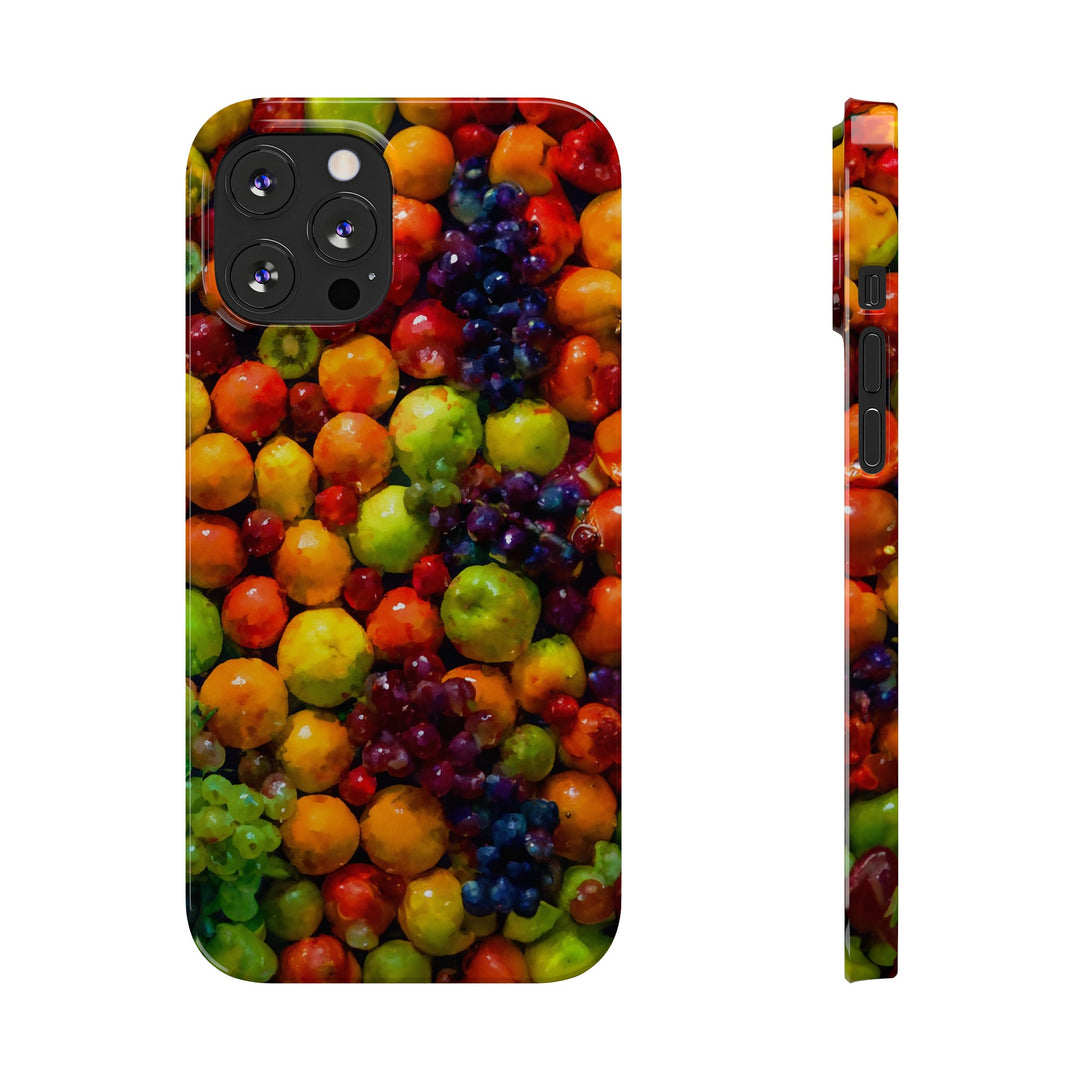 Slim Cute Phone Cases for Iphone | iPhone 15 Case | iPhone 15 Pro Max Case, Iphone 14, Iphone 14 Pro Max, Iphone 13, Summer Assorted Fruits - Studio40ParkLane