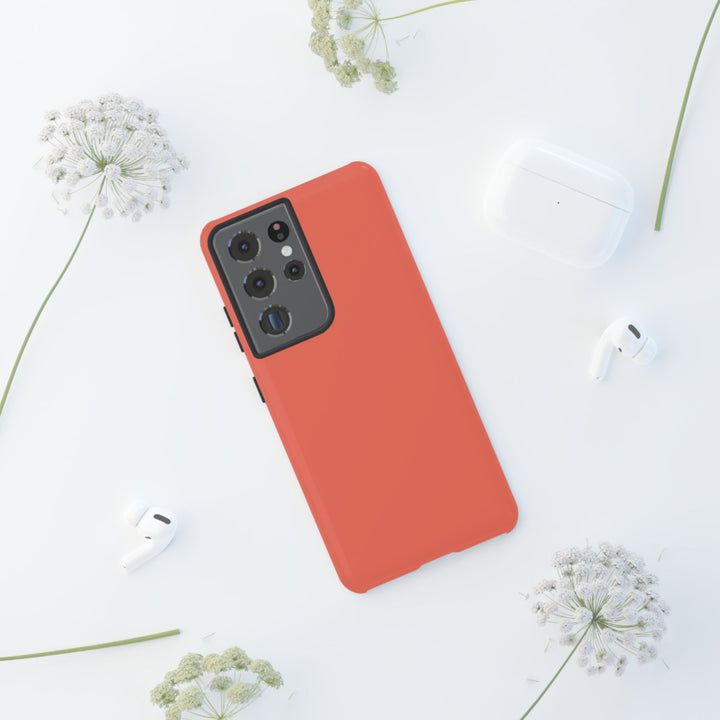 Premium Tough Coral Pink Orange Gift for Her Cute Phone Cases for Samsung S25 S24, S23, S22, S21, Iphone, 16, 15, 14, 13 Pro Max Ultra - Studio40ParkLane