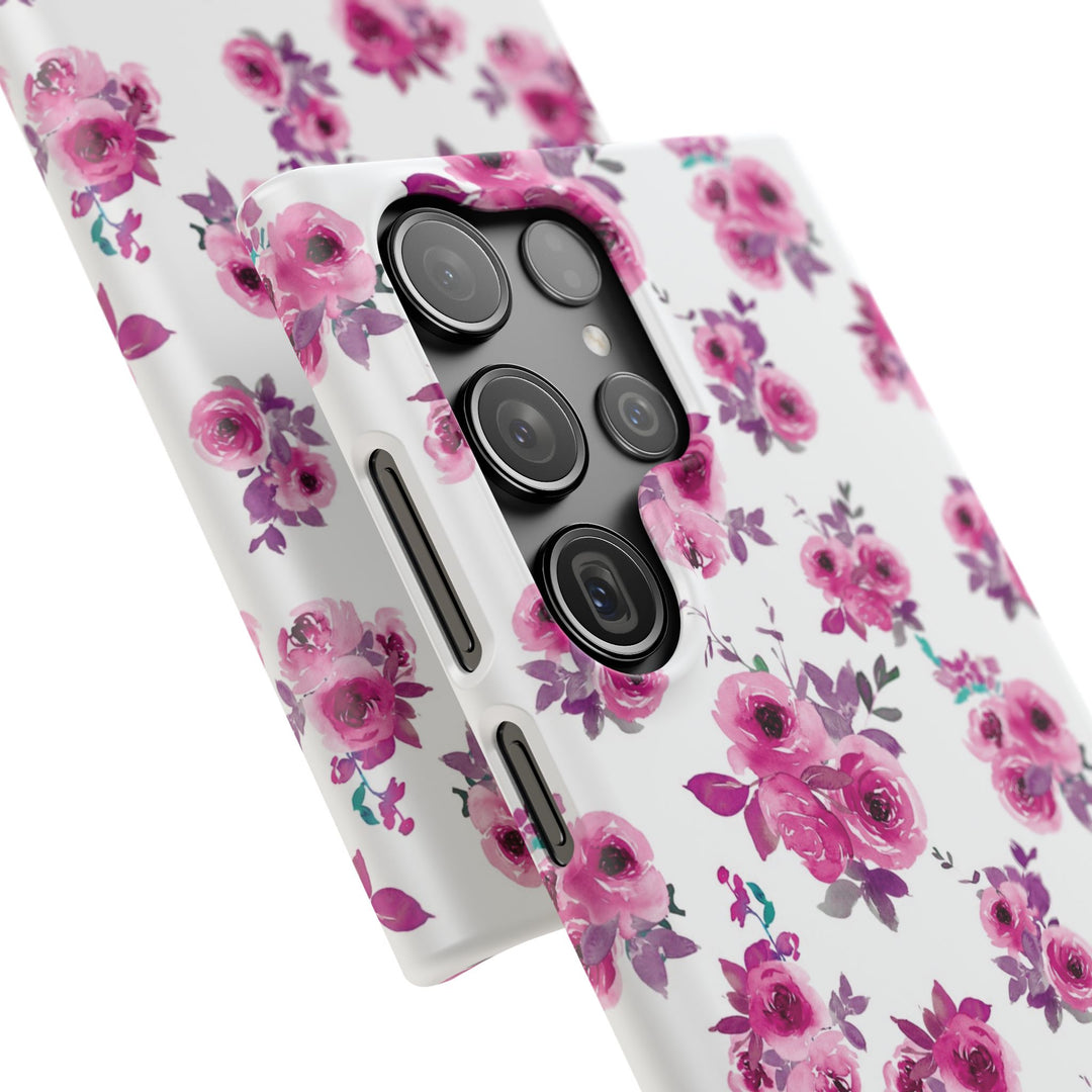 Sleek Snap Flowers Gift for Her Cute Phone Case for iPhone 16 15 14 13 12 11 X Xs Max Xr Pro Plus Samsung Galaxy S24 S23 S22 S21 S20 Ultra