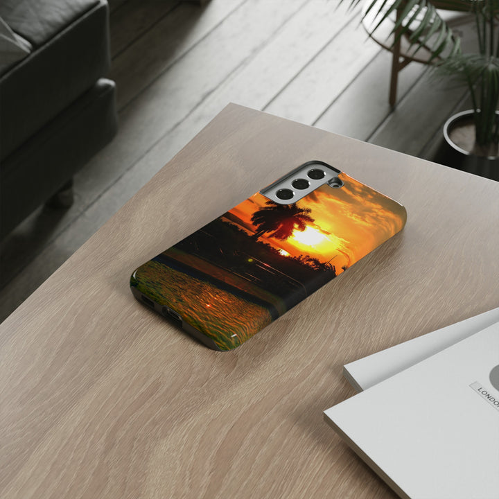 Cute Samsung Case | Cool Iphone Case | Summer Jamaica Pool Sunset, Samsung S24, S23, S22, S21, IPhone 15 Case | Iphone 14 Case, Iphone 13 Case - Studio40ParkLane
