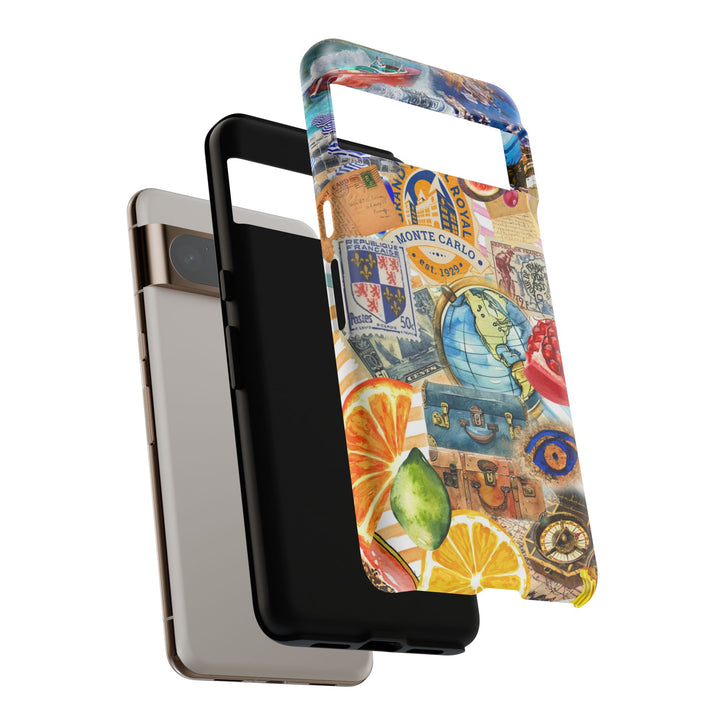 Cute European Summer Collage Phone Case, for IPhone 16 Case | Iphone 15, Iphone 14, IPhone 13 Case, 11 8 7, Samsung Galaxy S24, S23, S22, S21 Extra Protective - Studio40ParkLane