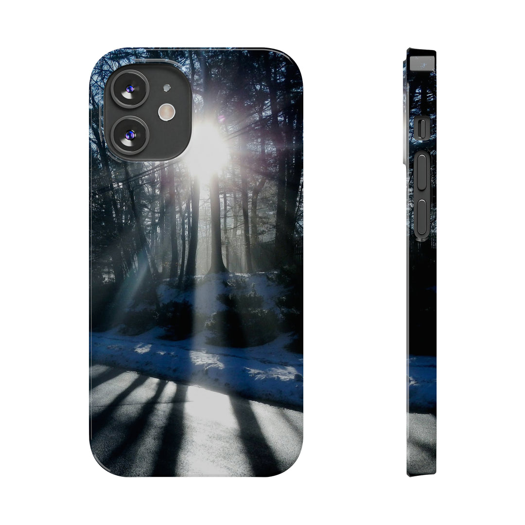 Slim Cute Phone Cases for Iphones - | iPhone 15 Case | iPhone 15 Pro Max Case, Iphone 14 Case, Iphone 14 Pro Max, Iphone 13, Winter Morning Sun - Studio40ParkLane