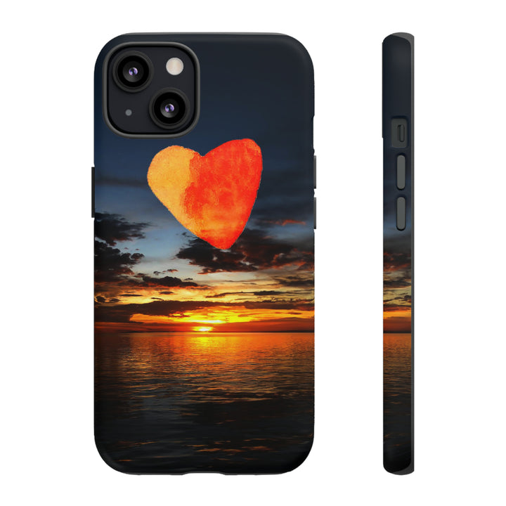 Cute IPhone Case | Rising Heart Love Sunset, iPhone 15 Case | iPhone 15 Pro Case, Iphone 14 Case, Iphone 14 Pro Max Case - Studio40ParkLane