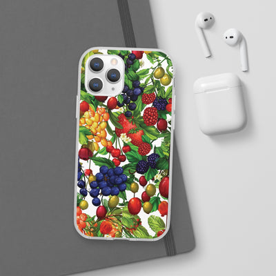 Cute Flexi Phone Cases, For Samsung Galaxy and Iphone, Summer Mixed Fruit, Galaxy S23 Phone Case, Samsung S22 Case, Samsung S21, Iphone 15, Iphone 14, Iphone 13