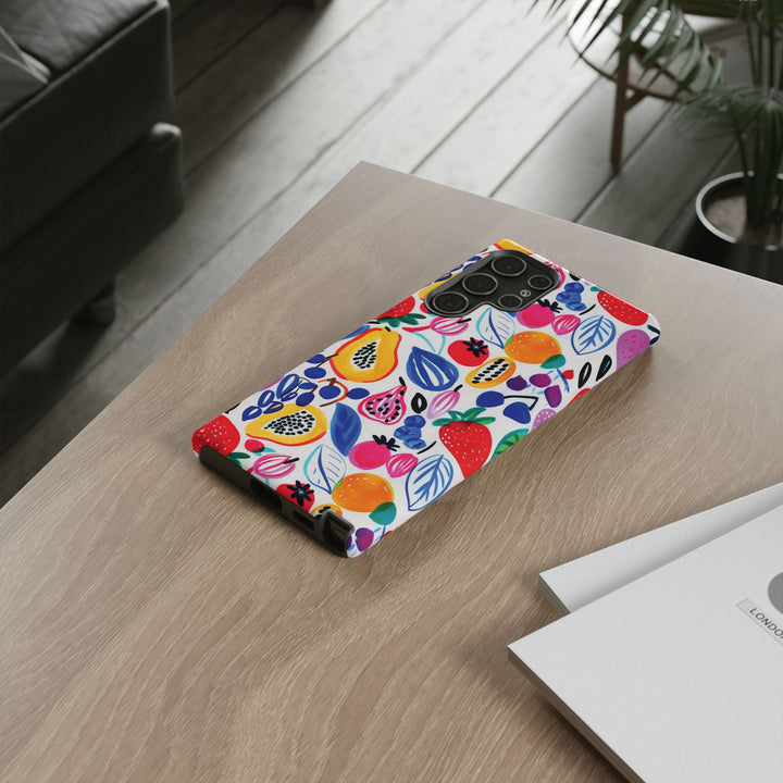 Premium Tough Summer Fruit Collage Gift for Her Cute Phone Cases for Samsung and Iphone, 16, 15, 14, S24, S23, S22, S21, S20, Plus, Ultra, Pro - Studio40ParkLane
