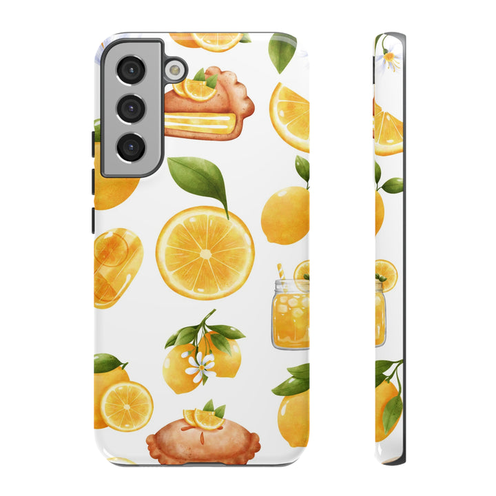 Cute Samsung Phone Case | Aesthetic Samsung Phone Case | Galaxy S23, S22, S21, S20 | Summer Fruit Lemons, Protective Phone Case - Studio40ParkLane