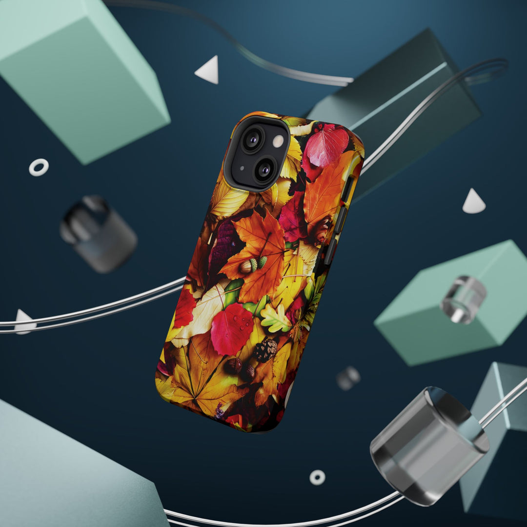 Aesthetic Tough Magsafe Fall Leaves Foliage Phone Case - For iPhone 17 Pro Max iPhone 16 Pro iPhone 15 Iphone 14 Plus 13 Pro 12 11 10 - Studio40ParkLane