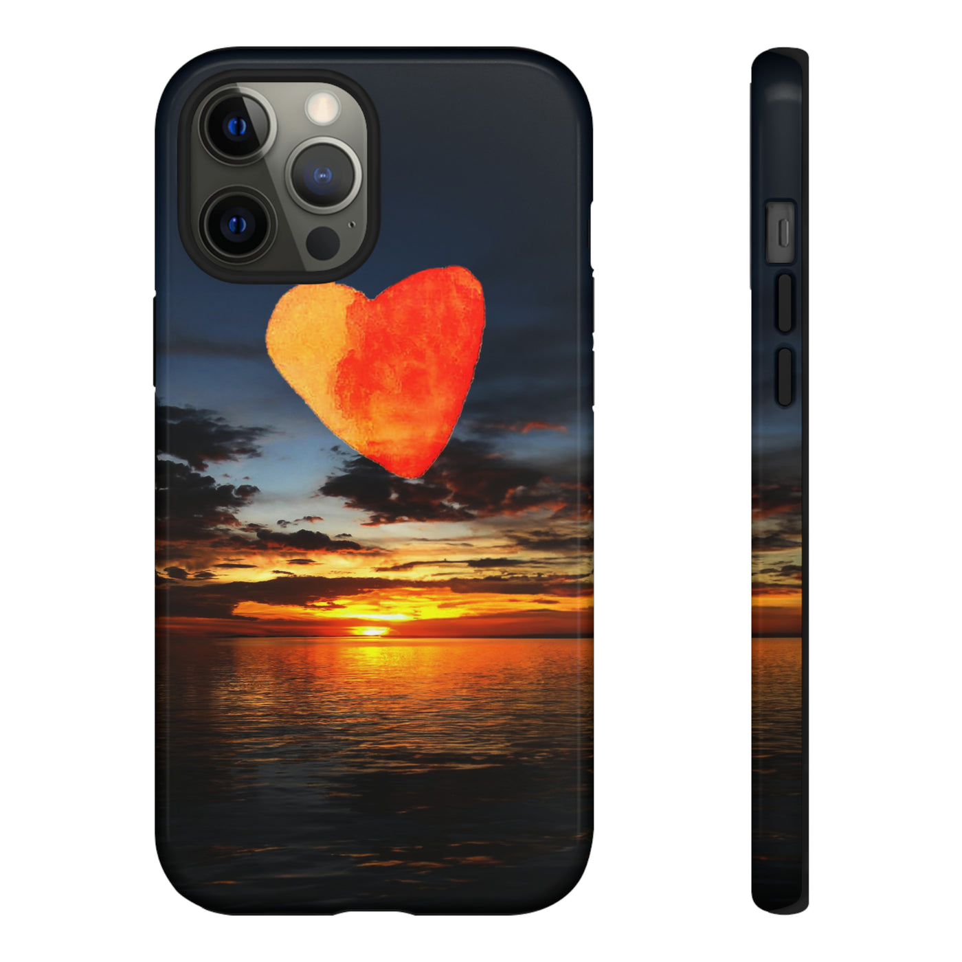 Cute IPhone Case | Rising Heart Love Sunset, iPhone 15 Case | iPhone 15 Pro Case, Iphone 14 Case, Iphone 14 Pro Max Case