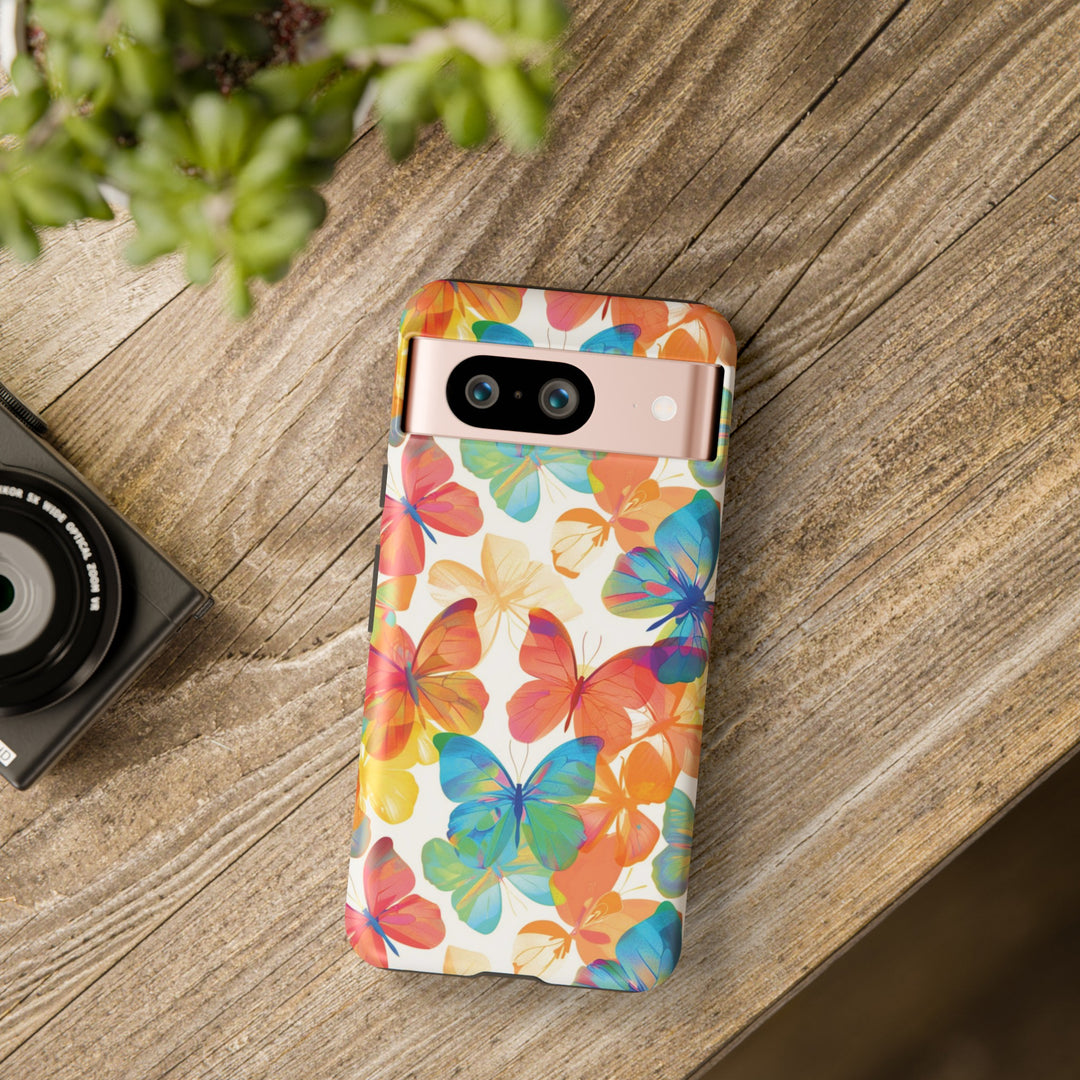 Cute Samsung Case | Cool Iphone Case | Summer Bright Butterflies, Samsung S24, S23, S22, S21, IPhone 15 Case | Iphone 14 Case, Iphone 13 Case - Studio40ParkLane