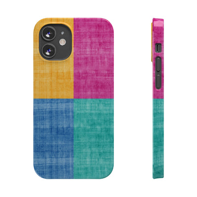 Slim Cute Phone Cases for Iphone  | iPhone 15 Case | iPhone 15 Pro Max Case, Iphone 14, Iphone 14 Pro Max, Iphone 13, Abstract Color Blocks