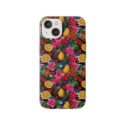 Cute Flexi Phone Cases, For Iphones and Samsung Galaxy Phones, Summer Mixed Fruit, Galaxy S23 Phone Case, Samsung S22 Case, Samsung S21, Iphone 15, Iphone 14, Iphone 13