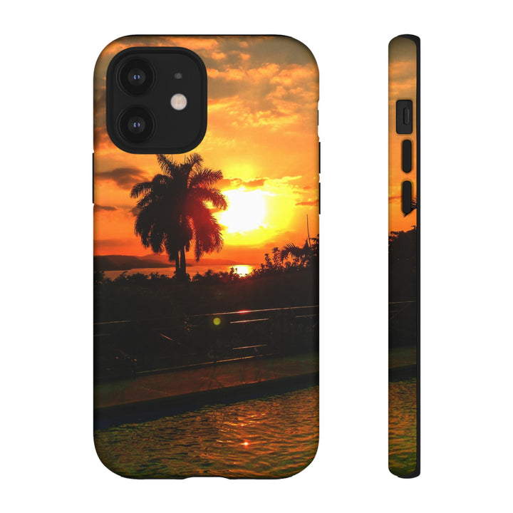 Cute Samsung Case | Cool Iphone Case | Summer Jamaica Pool Sunset, Samsung S24, S23, S22, S21, IPhone 15 Case | Iphone 14 Case, Iphone 13 Case - Studio40ParkLane
