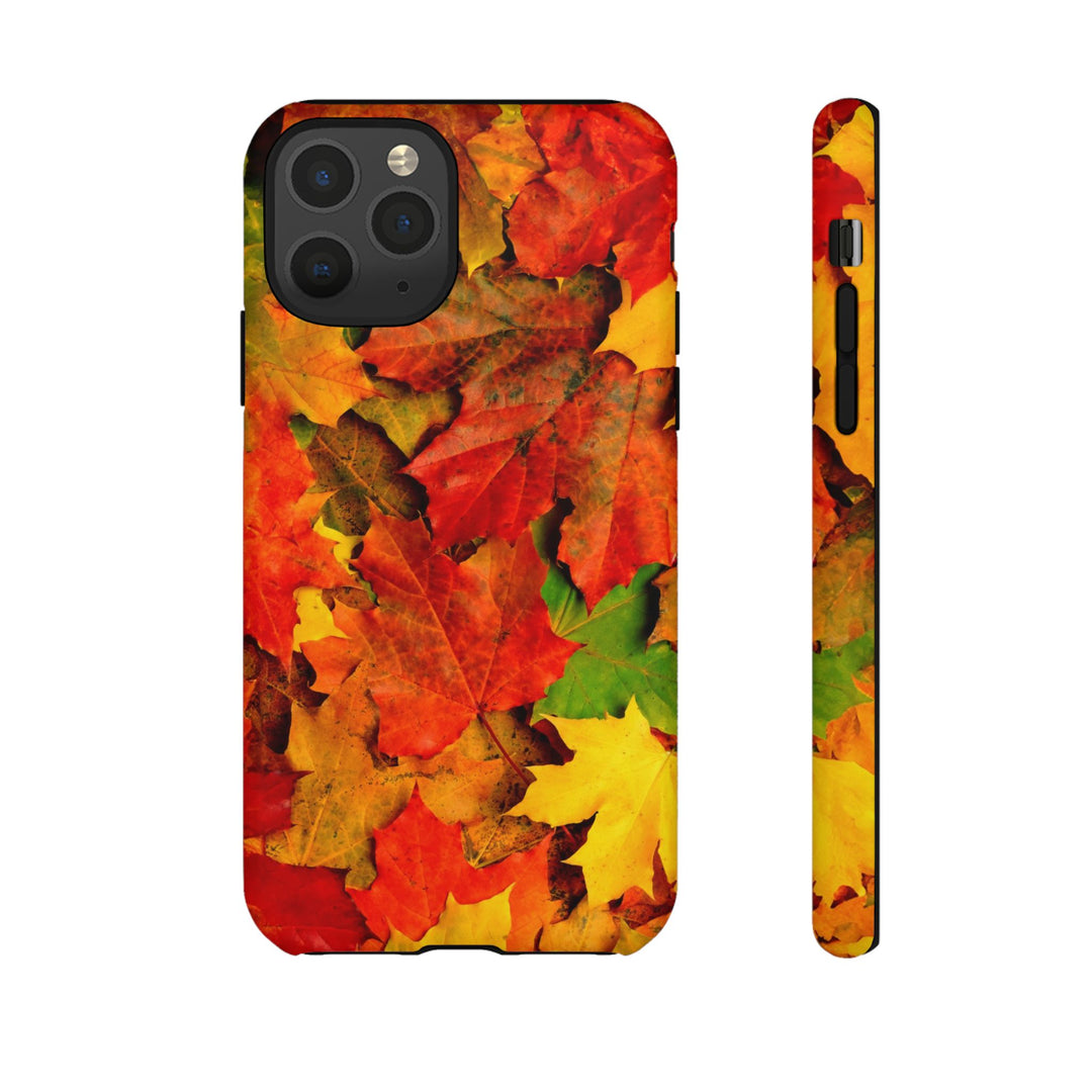 Fall Leaves Impact Resistant, Cute Phone Cases for Samsung S24, S23, S22, S21, IPhone 15 pro Iphone 14 pro Iphone 13 IPhone 12 Iphone 11 - Studio40ParkLane